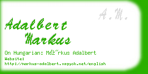 adalbert markus business card